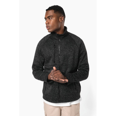 Men's full zip heather jacket